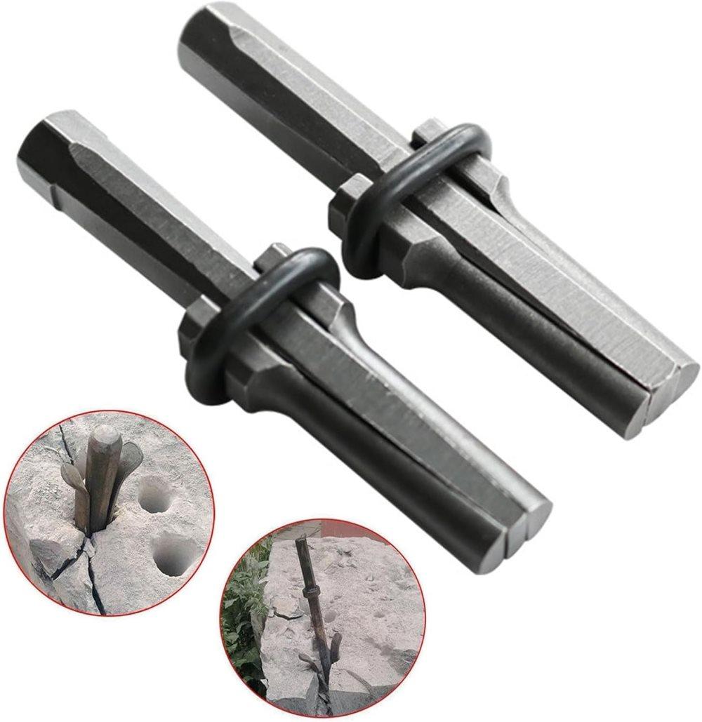 5-Pack 16mm Cracking Wedges, Durable Rock Cutting Tool for Stone Cracking, 16mm - Image 4