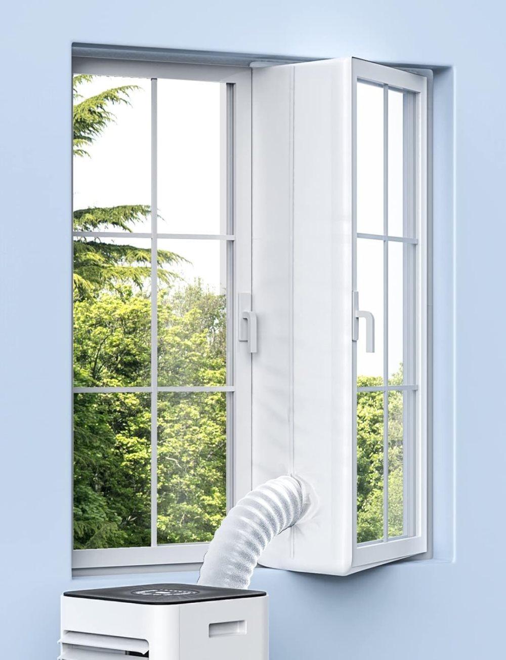 Water Repellent Window Sealing Cloth 400x37cm, Compatible with Portable Air Conditioners - Image 1
