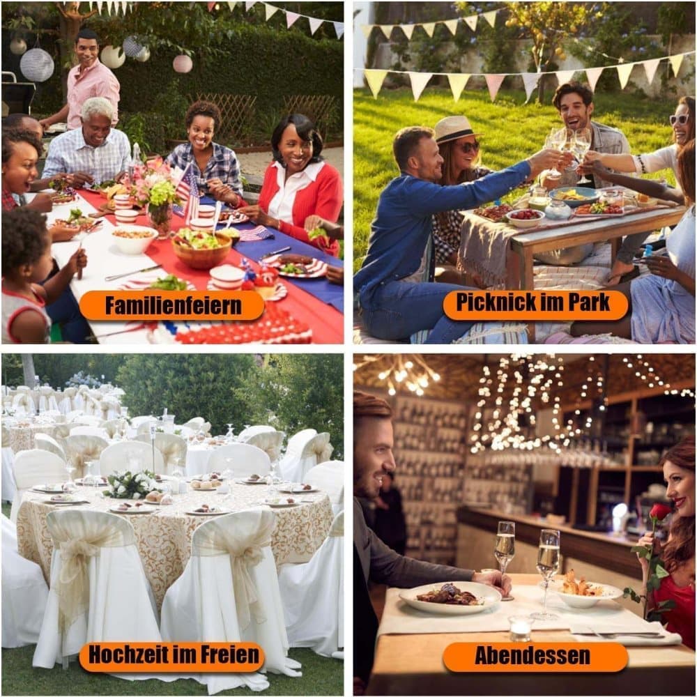 8 Picnic Table Cloth Clips, Elegant Solution for Table Setting, 8-pack - Image 6
