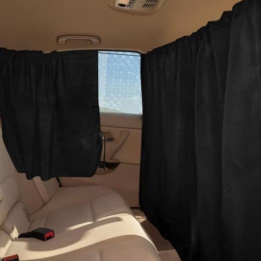 3-pack Car Sunshade Privacy Curtain with Mosquito Net, Fits Over Car Windows and Compartment - Image 7