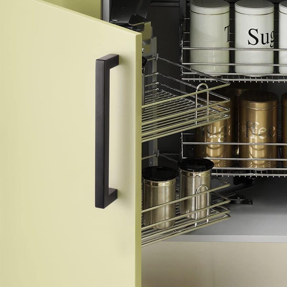 12 pcs Black Stainless Steel Cabinet Handles, 128/192 mm, Compatible with Furniture - Image 7