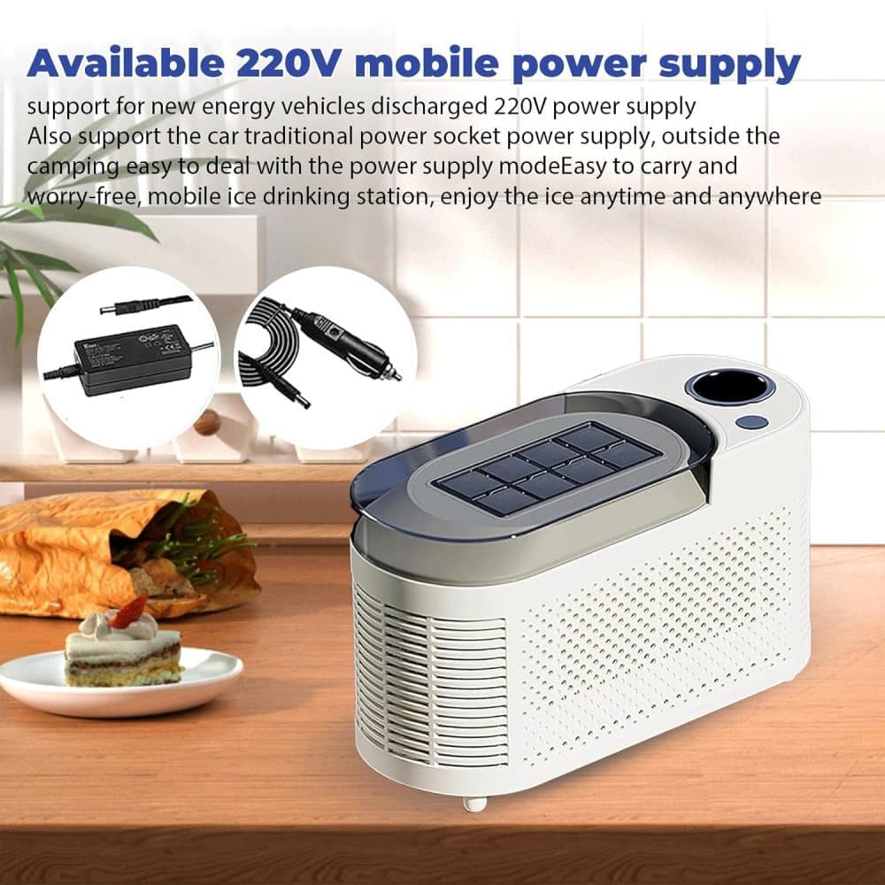 Portable Ice Machine Fast Ice Production in 10-15 Minutes Energy-Efficient Small Ice Maker with Low Noise Level for Home and Car Use, Purple - Image 6