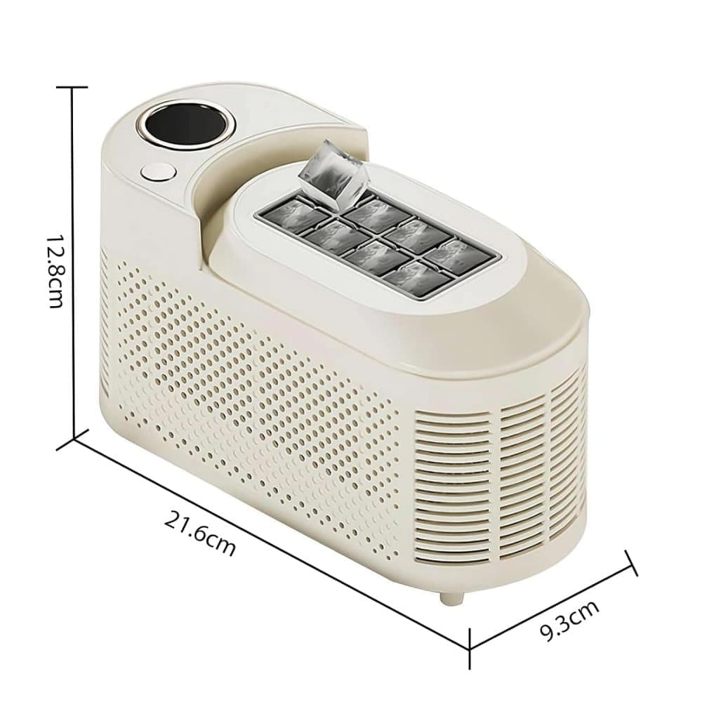 Portable Ice Machine Fast Ice Production in 10-15 Minutes Energy-Efficient Small Ice Maker with Low Noise Level Compatible with Car Use, White - Image 2