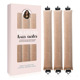 4-Piece Heat-Free Hair Curlers, Flexible No-Heat Hair Rollers with Hook, Brown, 4-Piece - Image 2
