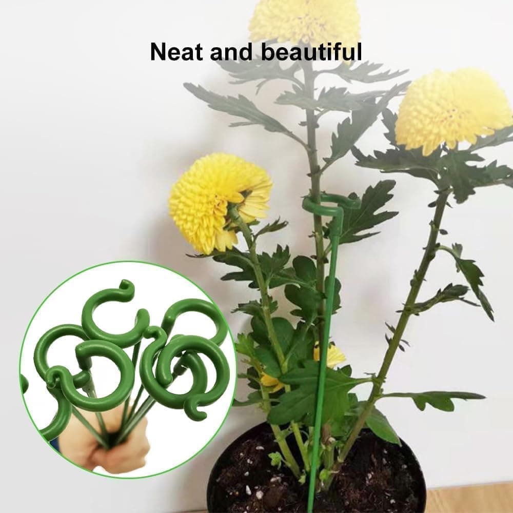 10-Pack Plant Support Flower Stakes for Potted Plants, 12 Inches - Image 6