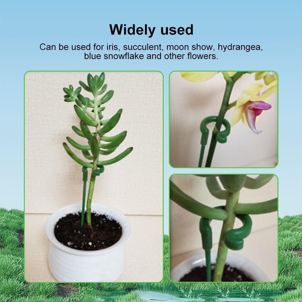 10-Pack Plant Support Flower Stakes for Potted Plants, 12 Inches - Image 7