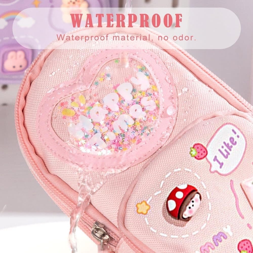 Large Capacity Multifunctional Pencil Case with Compartments for Students and Office, SZ2 - Image 4