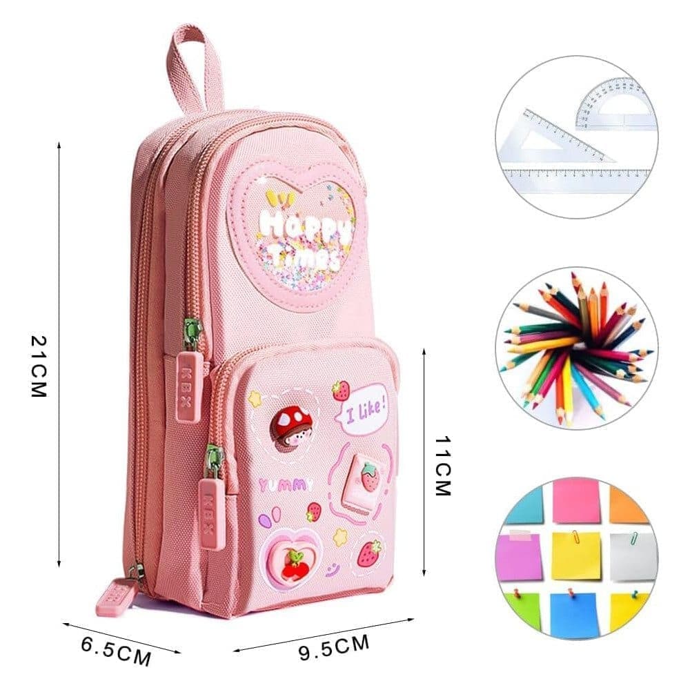 Large Capacity Pencil Case with Compartments for Students and Office, SZ3 - Image 2