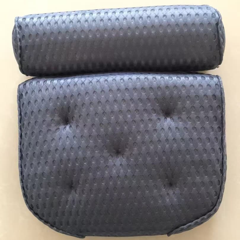 Bathtub Cushion with 7 Suction Cups, 4D Breathable Headrest for Relaxation, Compatible with Bathtubs & Massage Tubs, Blue - Image 5