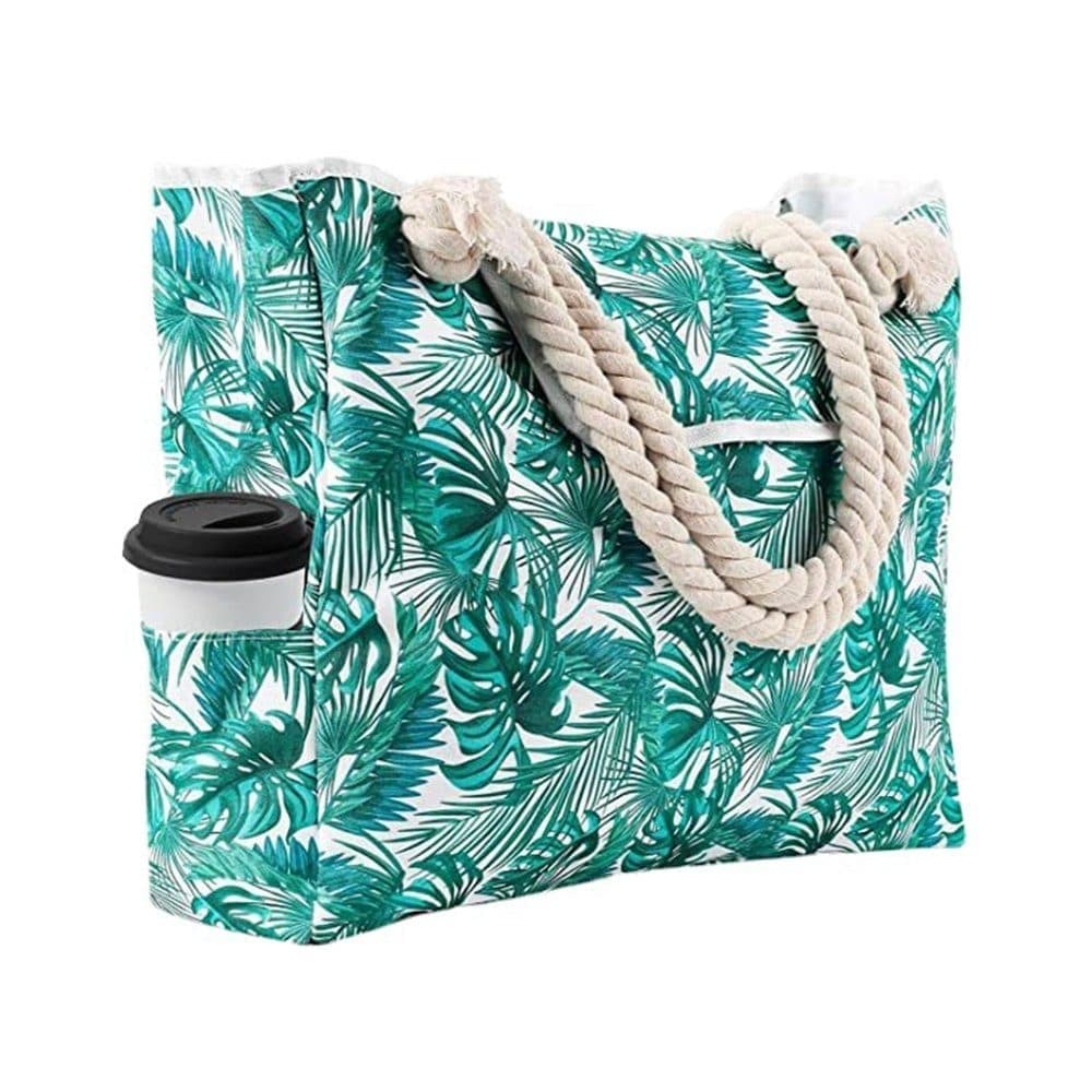 Large Beach Picnic Bag, Green - Image 1
