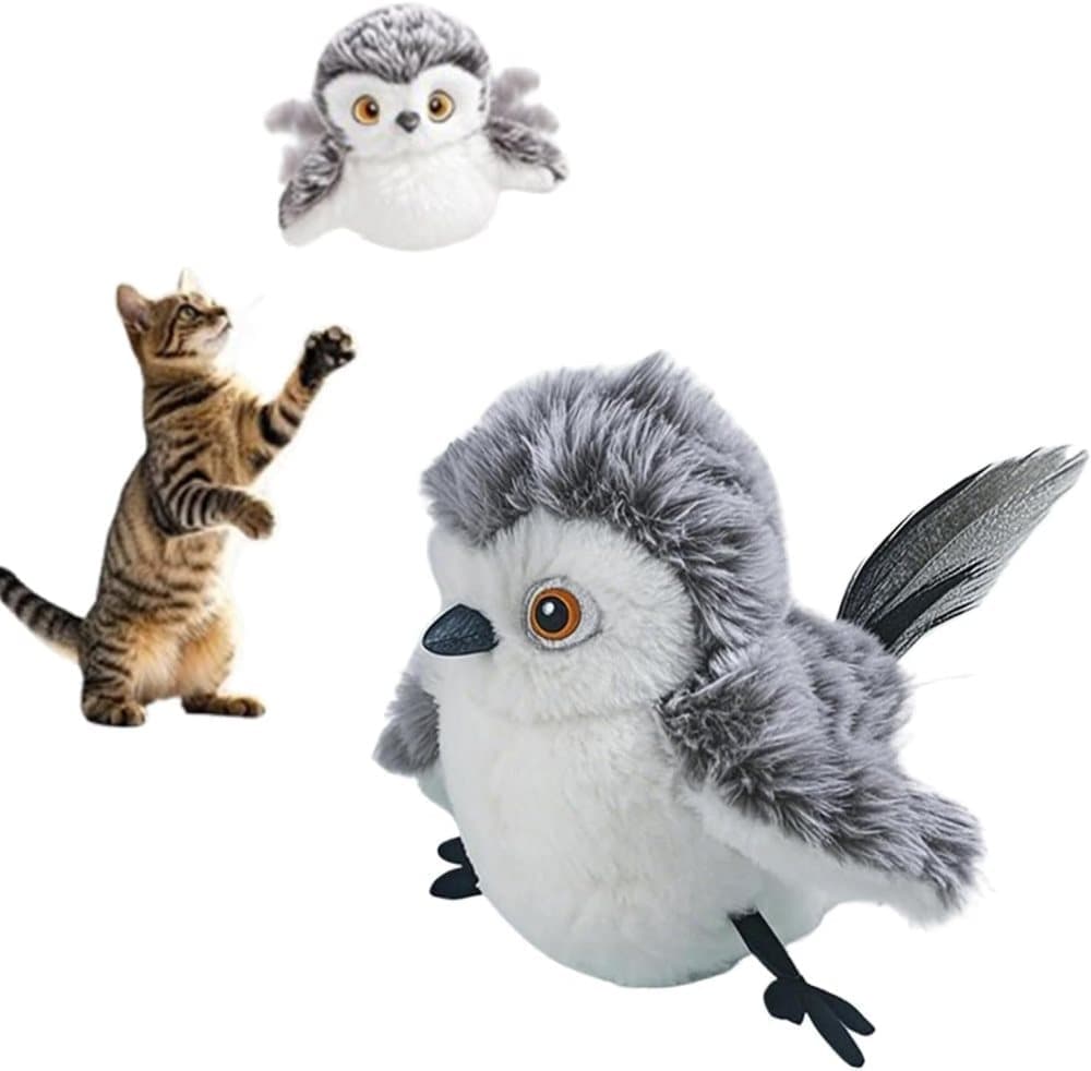 Interactive Cat Toy with Bird Movement, Catnip, and Beep Sound, Electric Smart Pet Toy, Compatible with Cats - Image 1