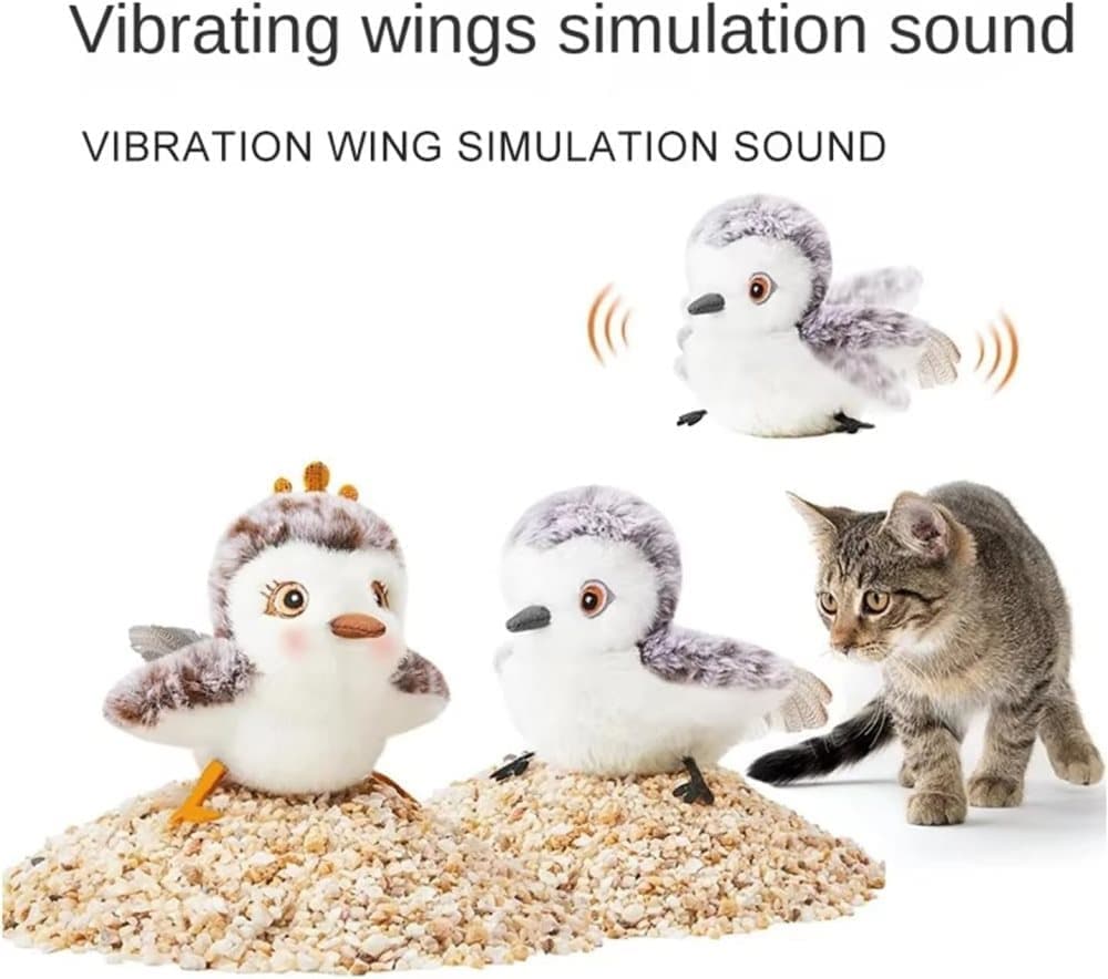 Interactive Cat Toy with Bird Movement, Catnip, and Beep Sound, Electric Smart Pet Toy, Compatible with Cats - Image 2