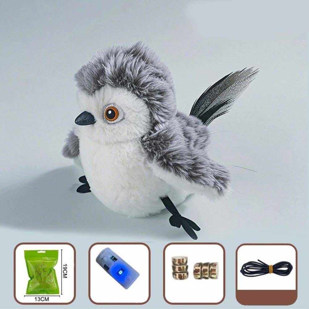 Interactive Cat Toy with Bird Movement, Catnip, and Beep Sound, Electric Smart Pet Toy, Compatible with Cats - Image 4