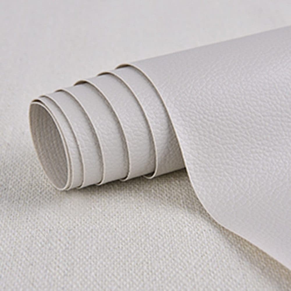 50 cm x 137 cm Self-adhesive Repair Patch for Leather Furniture, Light Gray, Compatible with Artificial Leather Fix Dekor - Image 5