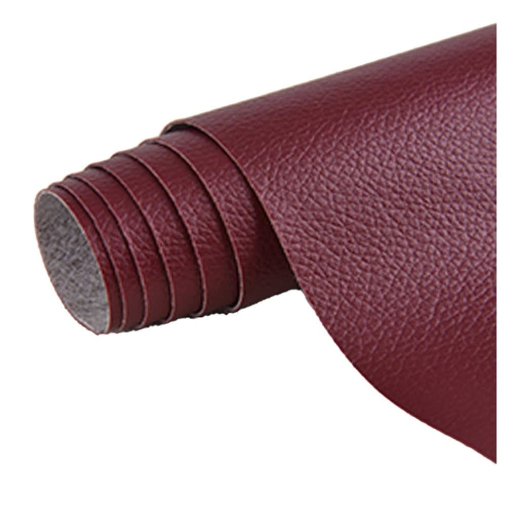 50 cm x 137 cm Self-adhesive Repair Patch for Leather Furniture, Red, Compatible with Artificial Leather Fix Dekor - Image 1