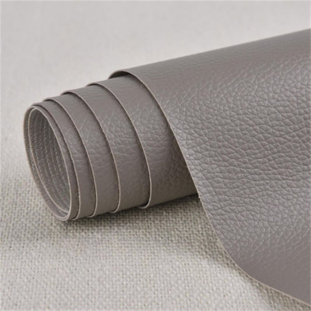 Artificial Leather Repair Patch Self-Adhesive, 30 cm x 137 cm, Gray, Fix Dekor Compatible - Image 5