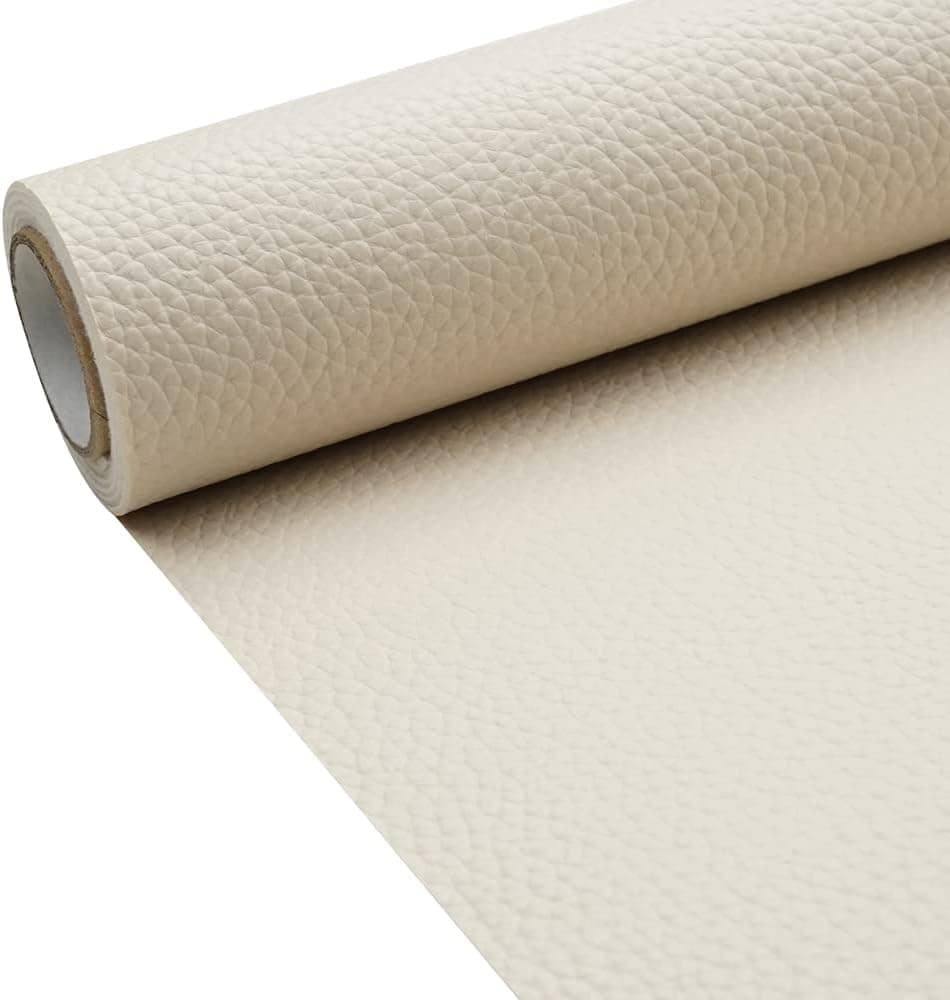 2 Self-Adhesive Repair Patches for Artificial Leather, 30 cm x 137 cm, Wood, Compatible with Dekor - Image 1