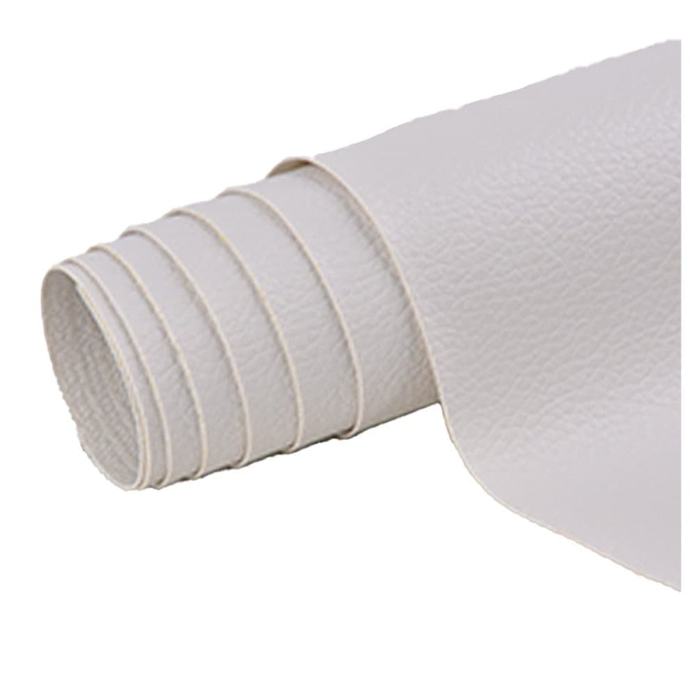 30 cm x 137 cm Self-adhesive Repair Patch for Artificial Leather, White, Compatible with Dekor - Image 1