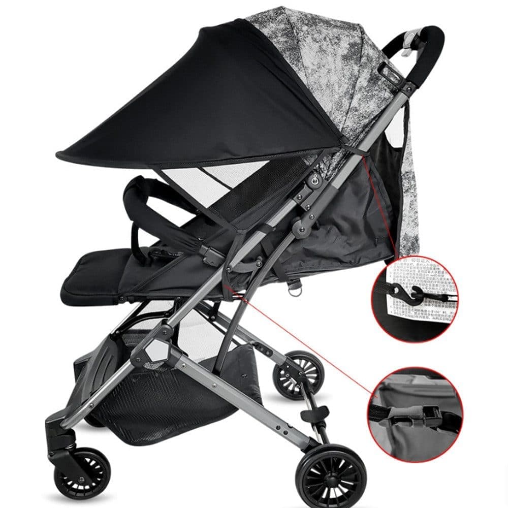 UPF50+ Stroller Cover Sun Protection Breathable Comfortable, Fits Most Strollers and Highchairs - Image 4