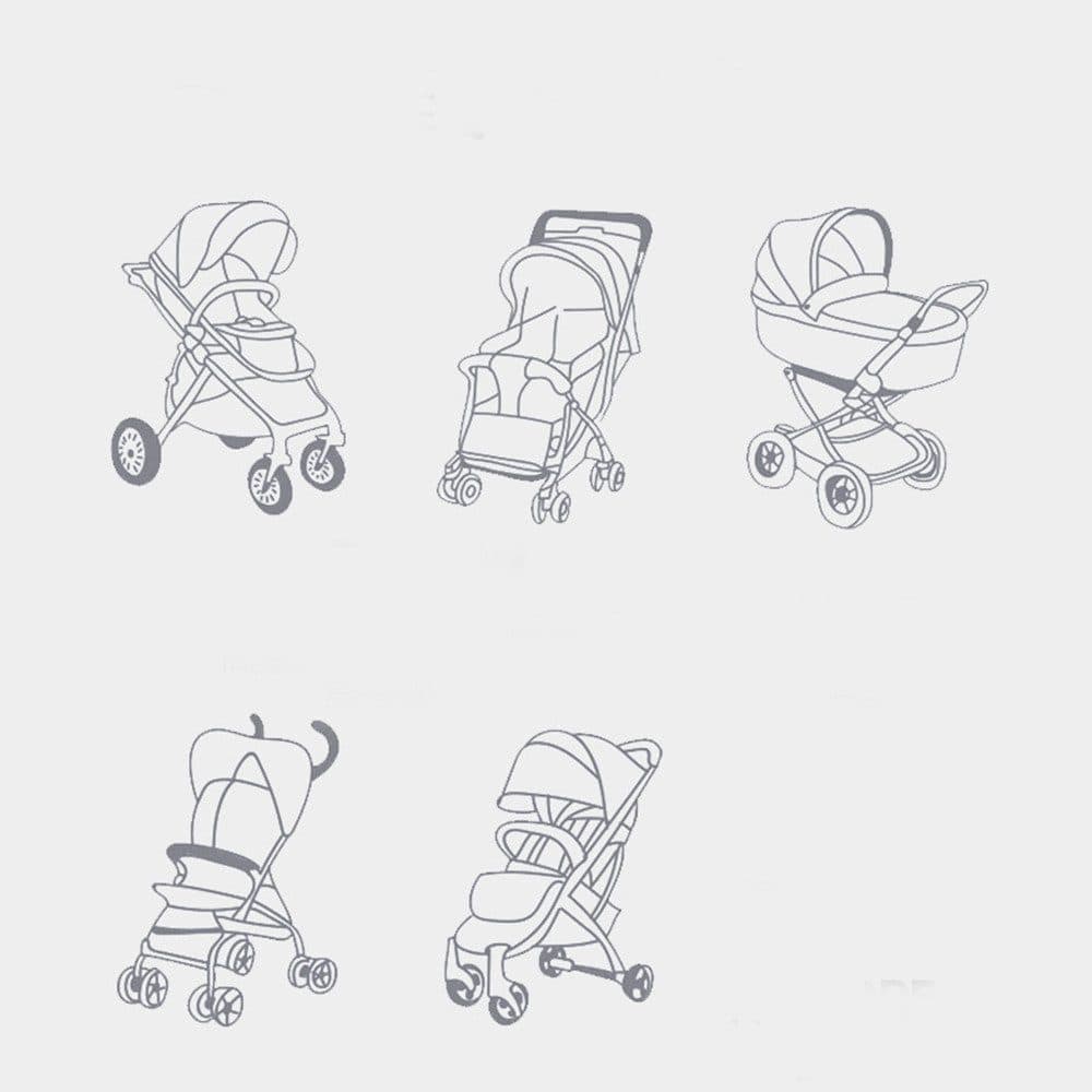UPF50+ Stroller Cover Sun Protection Breathable Comfortable, Fits Most Strollers and Highchairs - Image 6