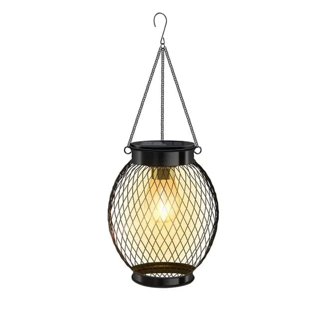 Solar Powered LED Outdoor Lantern with Solar Panel, IP65 Waterproof, for Garden Patio, Compatible with Outdoor Environments - Image 1