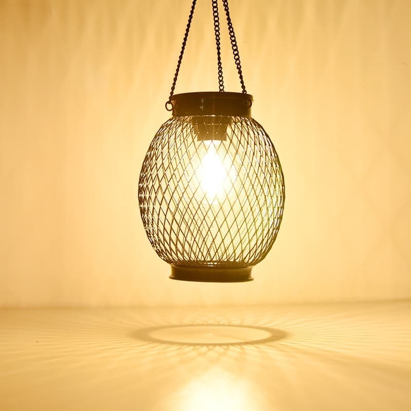 Solar Powered LED Outdoor Lantern with Solar Panel, IP65 Waterproof, for Garden Patio, Compatible with Outdoor Environments - Image 8