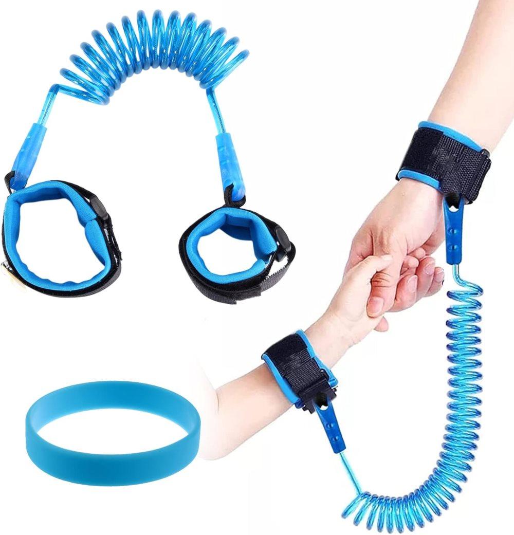 165 cm Kids Safety Leash Wrist Harness with Strap, Blue, for Children - Image 1