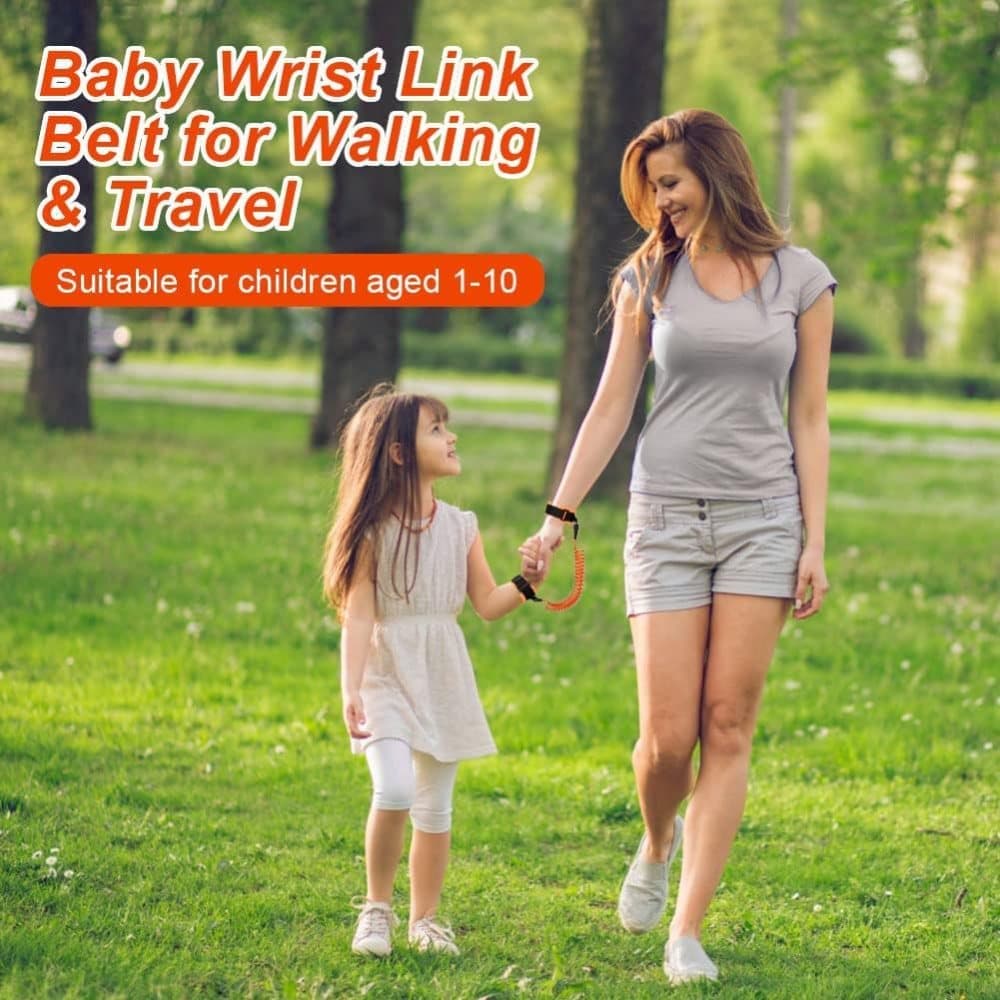 165 cm Kids Leash Wrist Harness, Compatible with All Brands, Orange - Image 6
