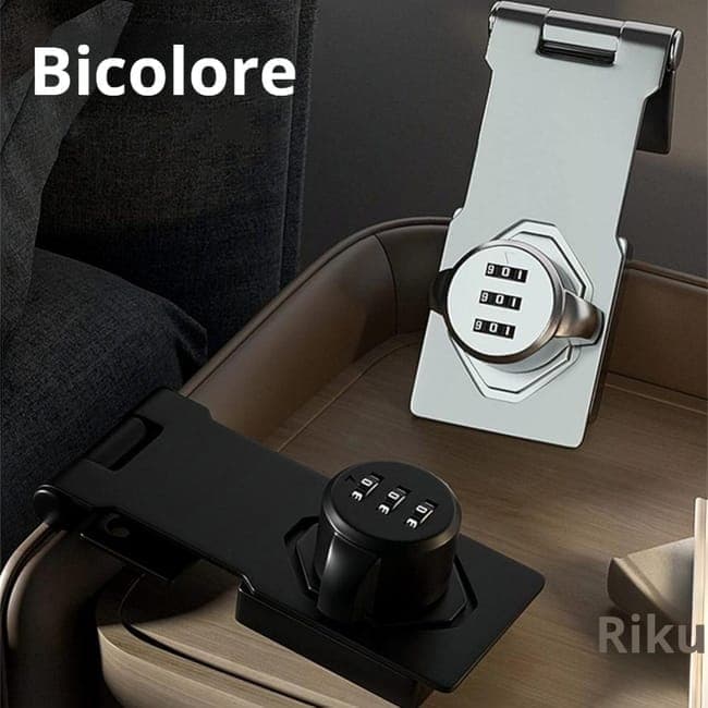 3-Digit Keyless Cabinet Lock with Knob, Durable Stainless Steel, Compatible with Wooden Boxes and Cabinets, Silver - Image 4