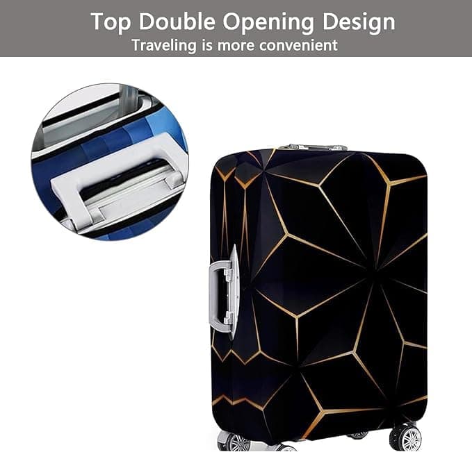 1 Pack Elastic Suitcase Cover Travel Luggage Protection Scratch Resistant Washable Trolley Case, M (22-24INCH) - Image 4