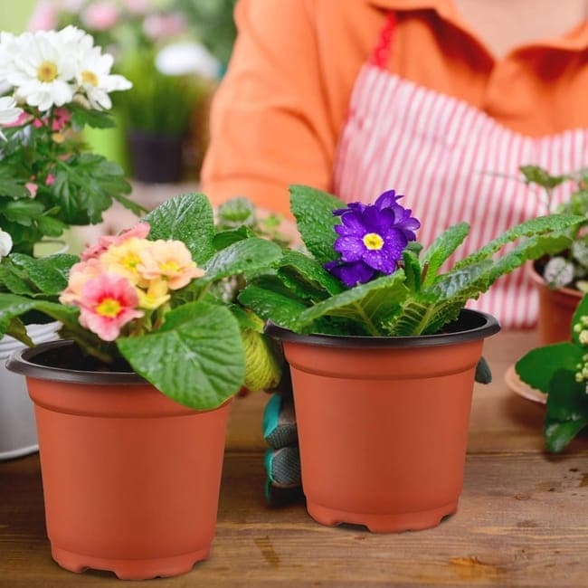 100pcs Reusable Plastic Planting Pots for Indoor and Outdoor Flower Growing, 120mm - Image 3