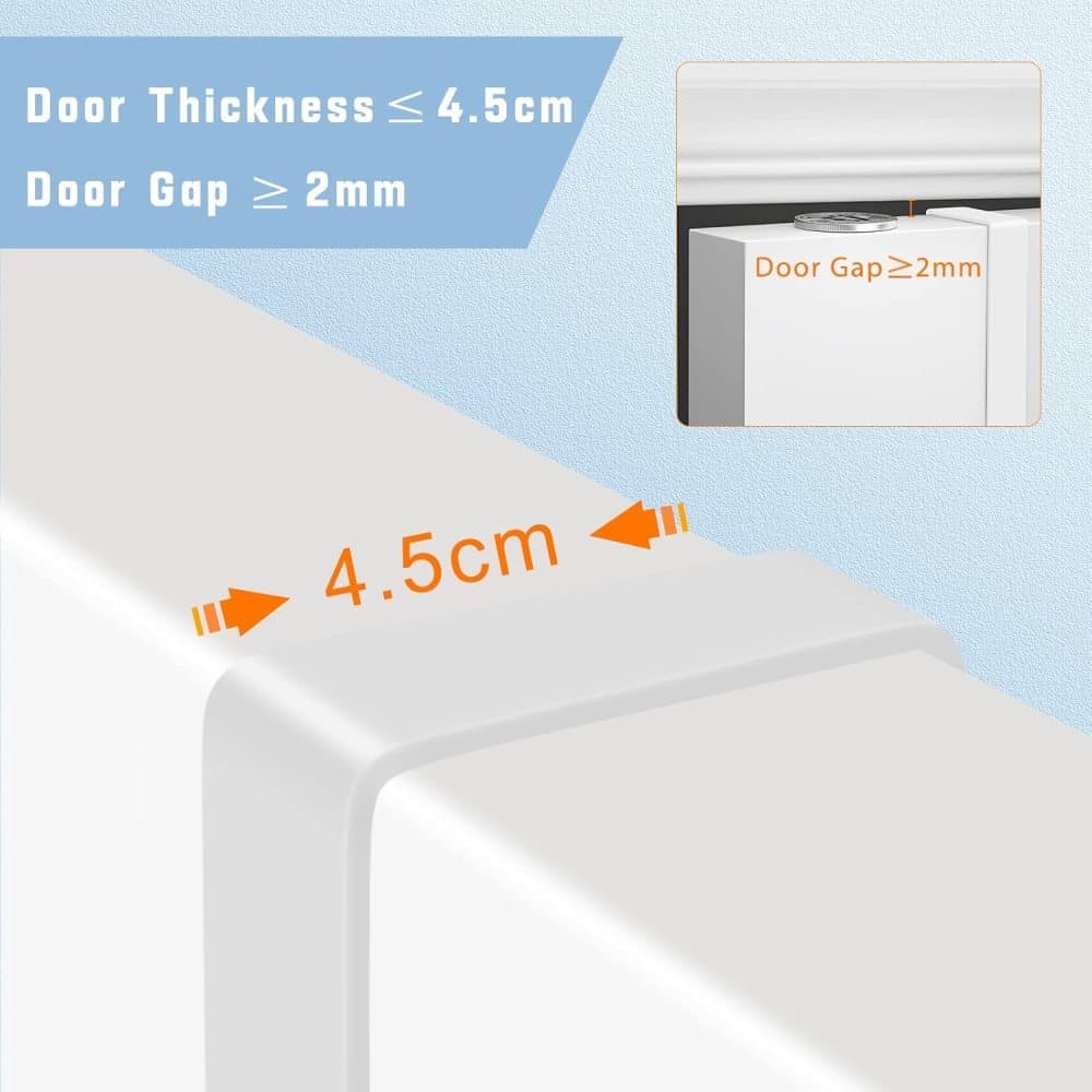 4 Pack Hanging Hooks for Doors, Single Door Hook - Image 4