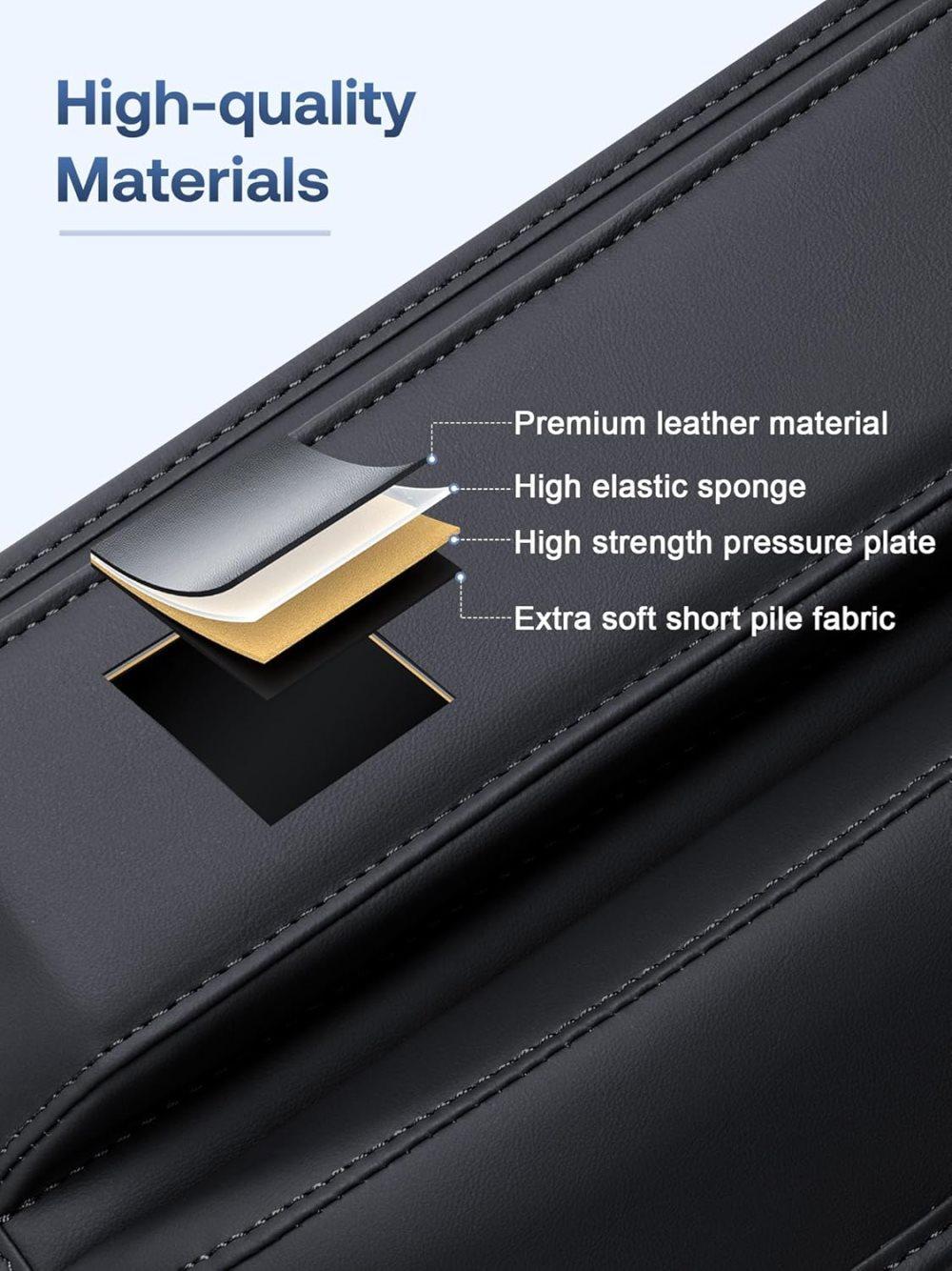 2-Pack Universal Car Storage Leather Bags, Brown/Black, Compatible with All Vehicles - Image 6