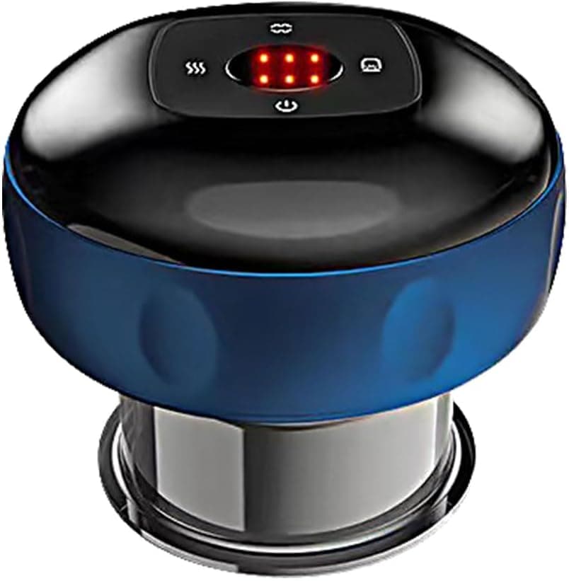 12-Speed Electric Cupping Therapy Machine with 12 Modes and 12 Cupping Cups, Blue - Image 1