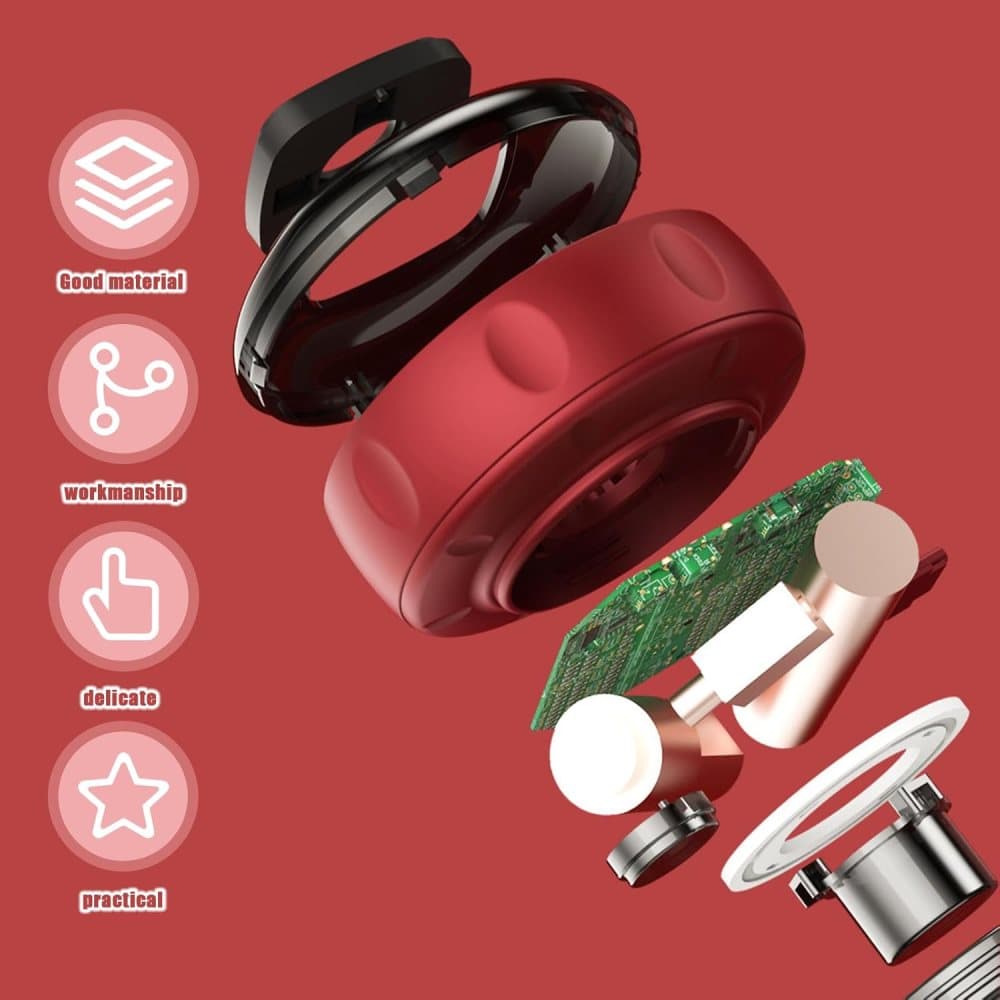 12-Speed Electric Cupping Therapy Machine Vacuum Massager Set, Red - Image 4