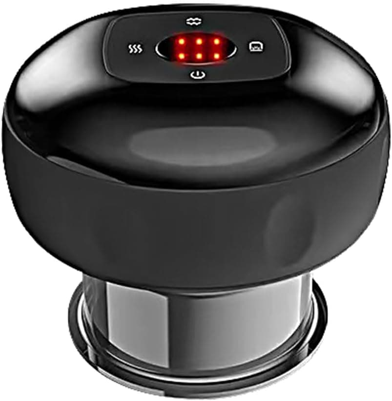 Electric Cupping Massager 12-Speed Vacuum Therapy Set, Black, Compatible with Braun - Image 1