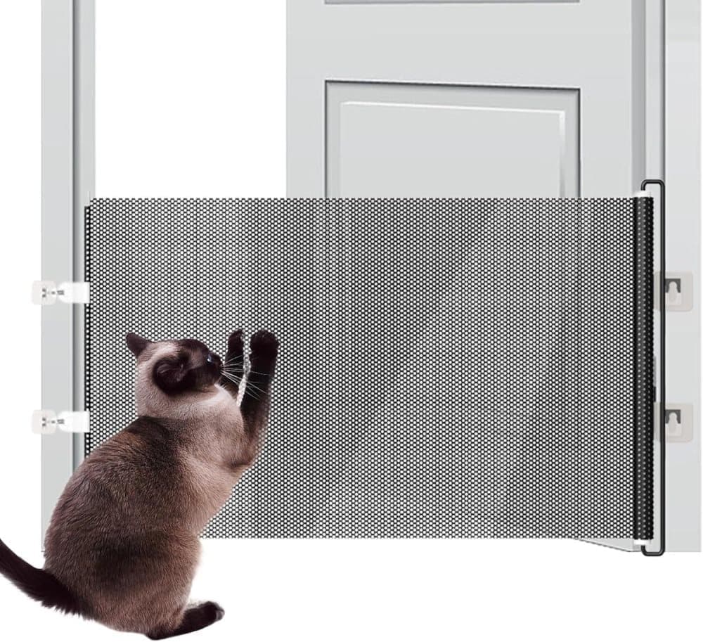 Retractable Safety Gate for Dogs, 50x125cm, Compatible with Doorways and Stairs - Image 1