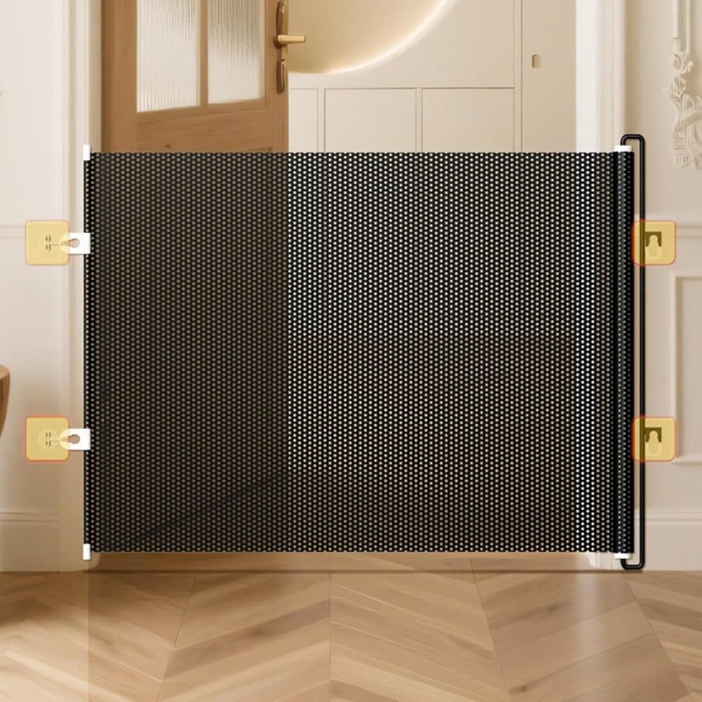 Retractable Safety Gate for Dogs, 50x125cm, Compatible with Doorways and Stairs - Image 6