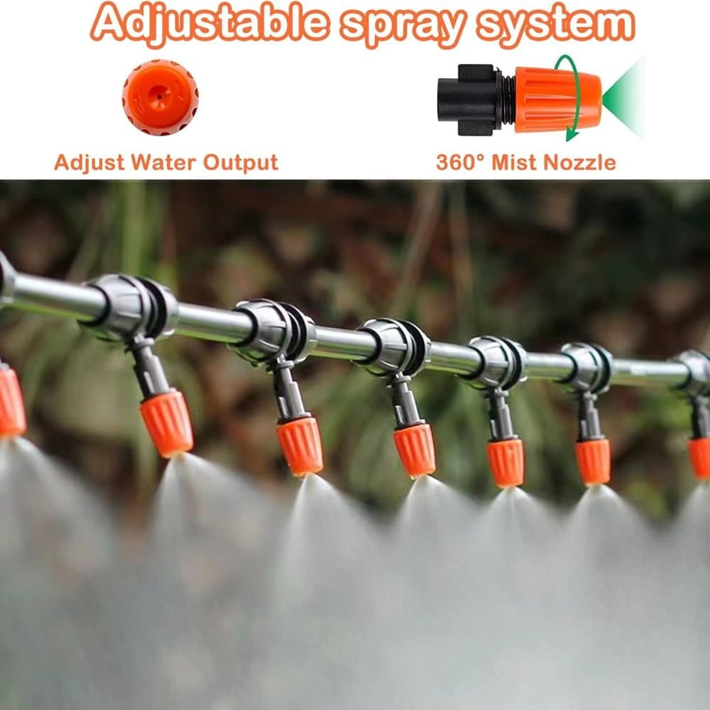 50m Automatic Drip Irrigation System for Garden Greenhouse, Lawn, Terrace, Compatible with Most Brands - Image 4