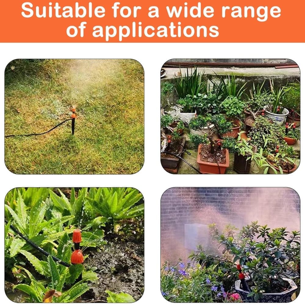 50m Automatic Drip Irrigation System for Garden Greenhouse, Lawn, Terrace, Compatible with Most Brands - Image 5