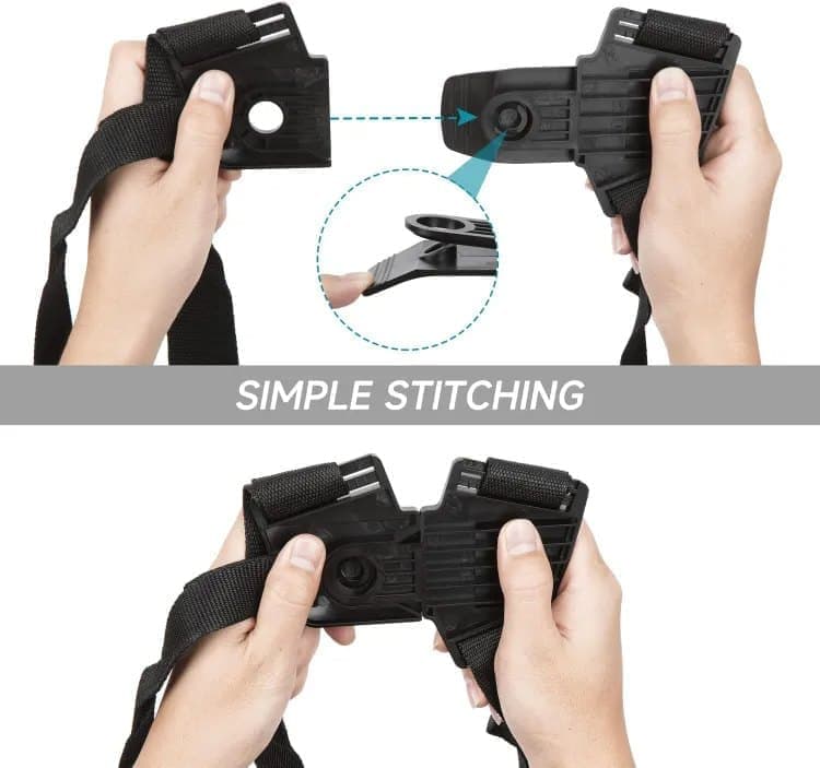 Adjustable Nylon Trimmer Strap, Compatible with Grass Trimmer and Leaf Blower, Dark Red - Image 4