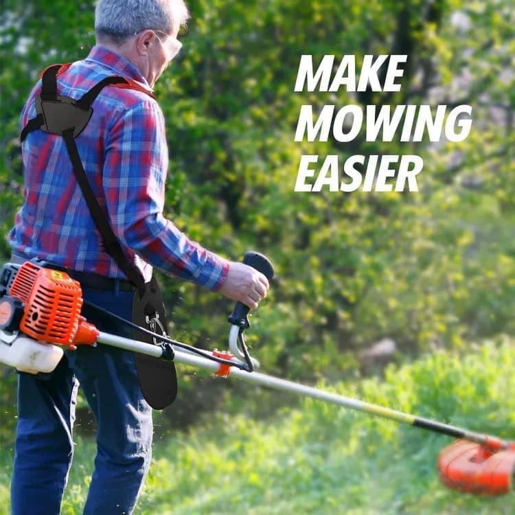 Adjustable Nylon Trimmer Strap, Compatible with Grass Trimmer and Leaf Blower, Dark Red - Image 6