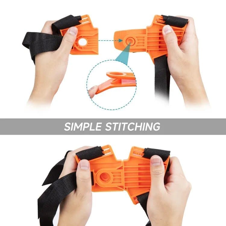 Adjustable Nylon Trimmer Strap for Grass Trimmer and Leaf Blower, Orange - Image 4