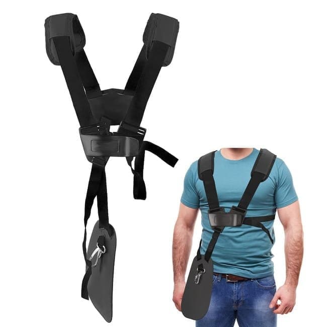 Adjustable Nylon Trimmer Strap, Compatible with Grass Trimmer and Leaf Blower, Black - Image 1