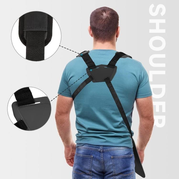 Adjustable Nylon Trimmer Strap, Compatible with Grass Trimmer and Leaf Blower, Black - Image 3