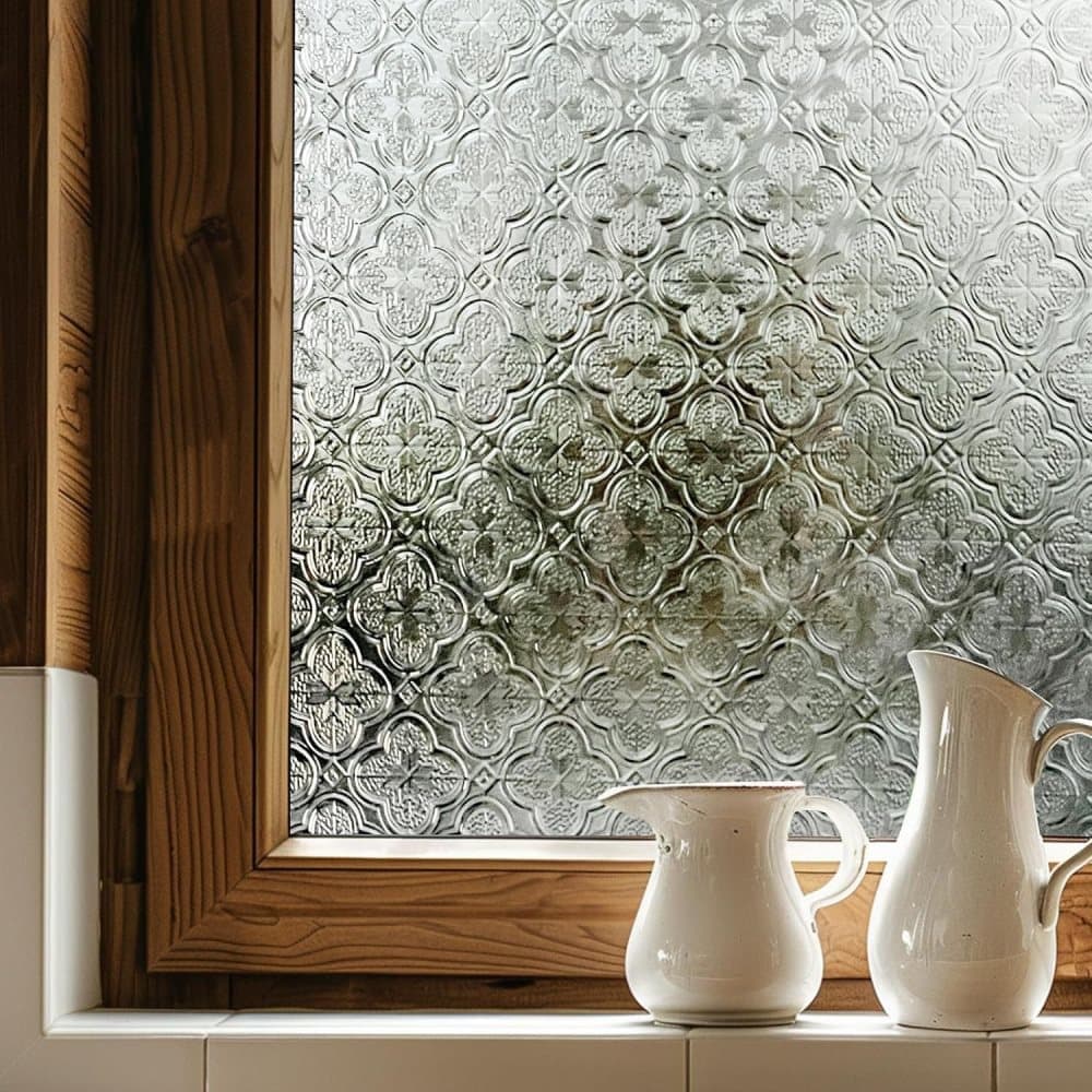 3D Window Film Self-Adhesive Privacy UV Heat Protection Decorative Reusable for Bathroom Home, Compatible with Glass, 60cmx5m - Image 2