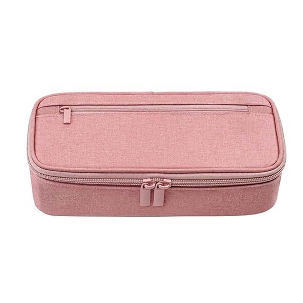 1 Pack Large Capacity Pencil Case, Multifunctional Lightweight Durable Organizer for Students and Office, Pink - Image 6