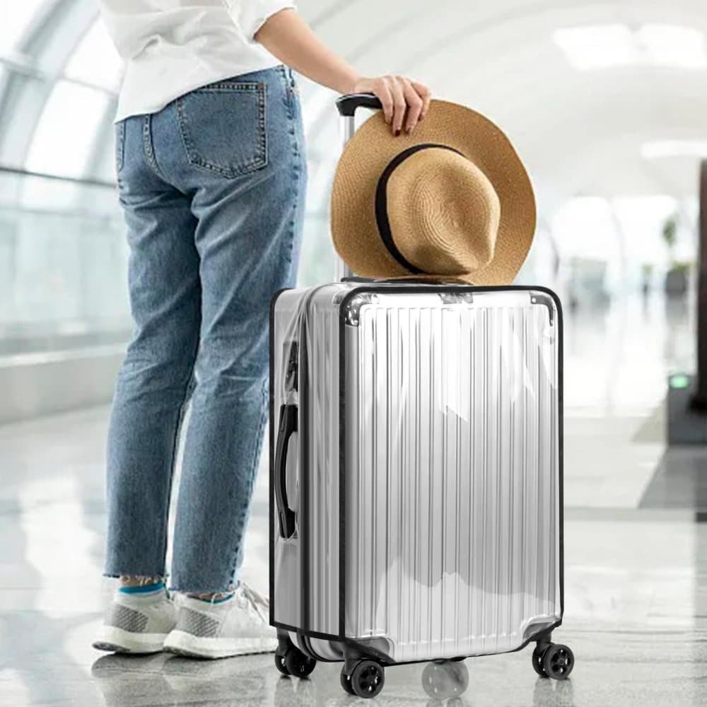 24 Inch Transparent Protective Case for Suitcase, Waterproof Dustproof Durable Extra Thick, Compatible with Cabin Bags and Suitcases - Image 3
