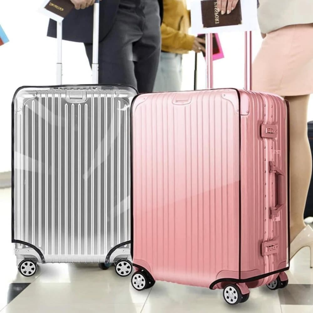 Transparent Protective Case for Suitcase, Waterproof Dustproof Durable Extra Thick, Compatible with Cabin Bags and Suitcases, 22 inch - Image 2