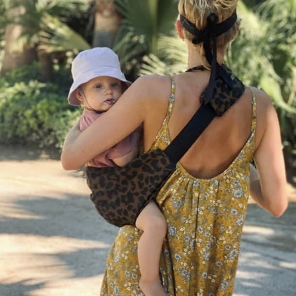 Baby Carrier Ergonomic Non-Slip Adjustable with Wide Shoulder Straps for Children 0-36 Months, up to 15 kg, Cotton - Image 4